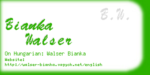 bianka walser business card